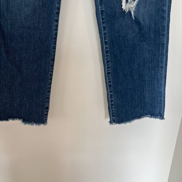 Joe's High Rise Straight Leg Distressed Jeans - Picture 3 of 9